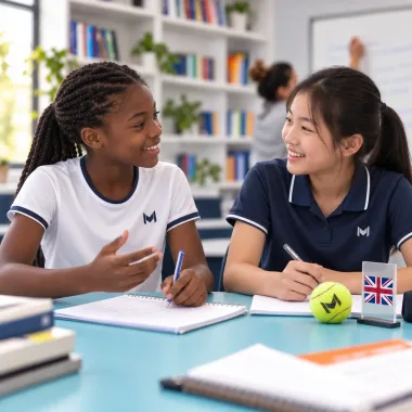 stage de tennis en anglais avec cours pour apprendre la langue