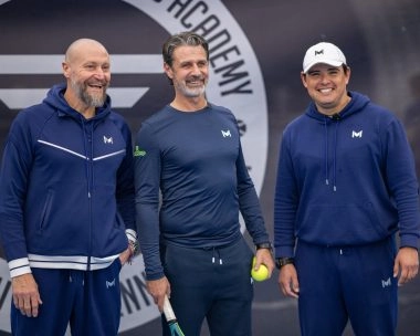 Patrick Mouratoglou with Massimo, Director of Mouratoglou Tennis Center Boston, Massachusetts