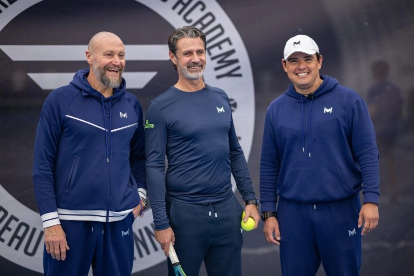 Patrick Mouratoglou with Massimo, Director of Mouratoglou Tennis Center Boston, Massachusetts