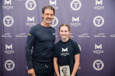 Patrick Mouratoglou smiling at Mouratoglou Tennis Center Boston