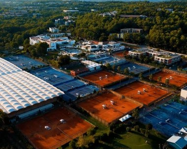 photo drone mouratoglou academy french riviera