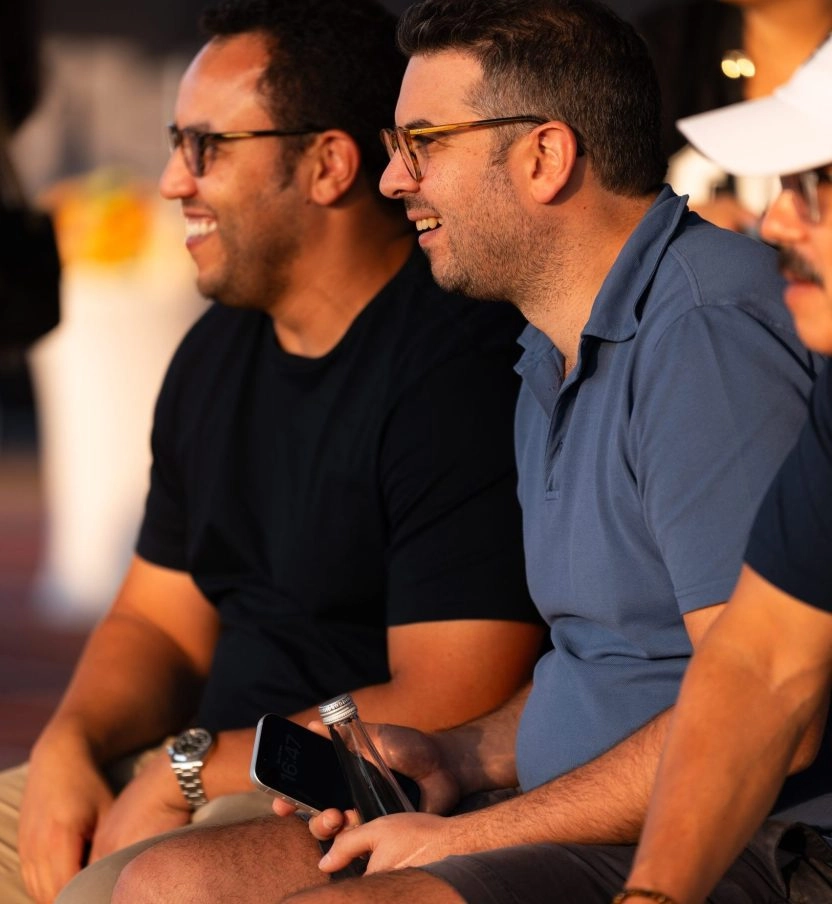 Guests attending a community event at Mouratoglou Tennis Center Hudayriyat Island in Abu Dhabi.